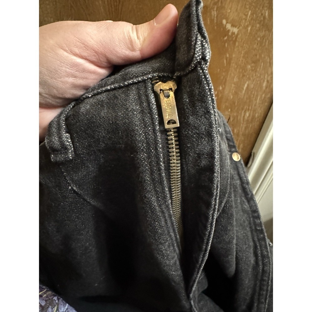 Vintage Wrangler Black Denim Jeans Women's Size 11 34" Long Made In USA Western - Picture 10 of 10